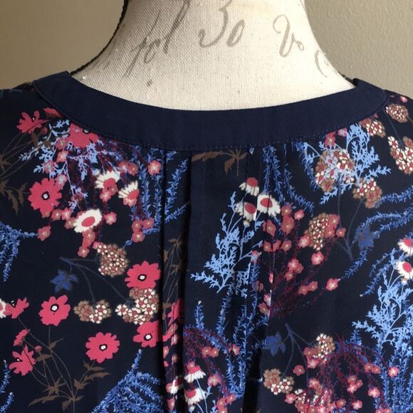 Collective Concepts Small Blouse Floral Dark Navy - Picture 4 of 7